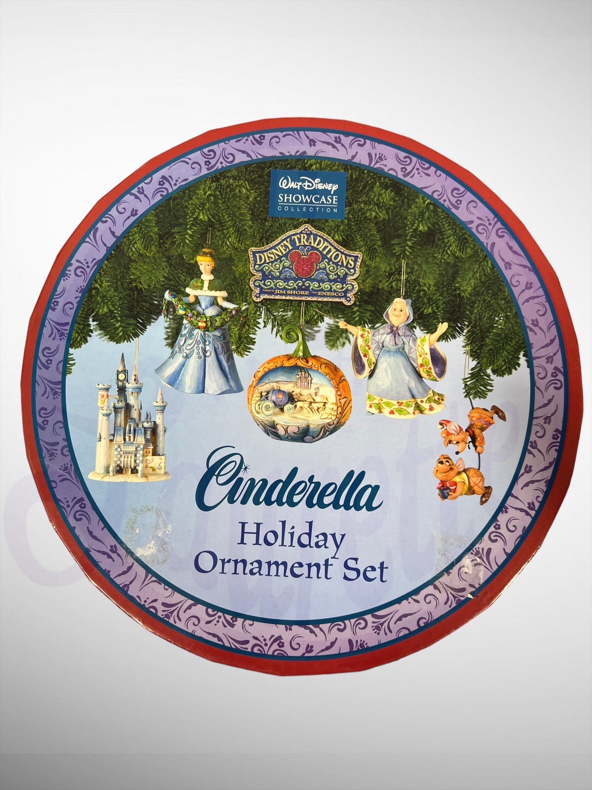 Jim Shore Disney Traditions -  Cinderella Holiday Ornament Set